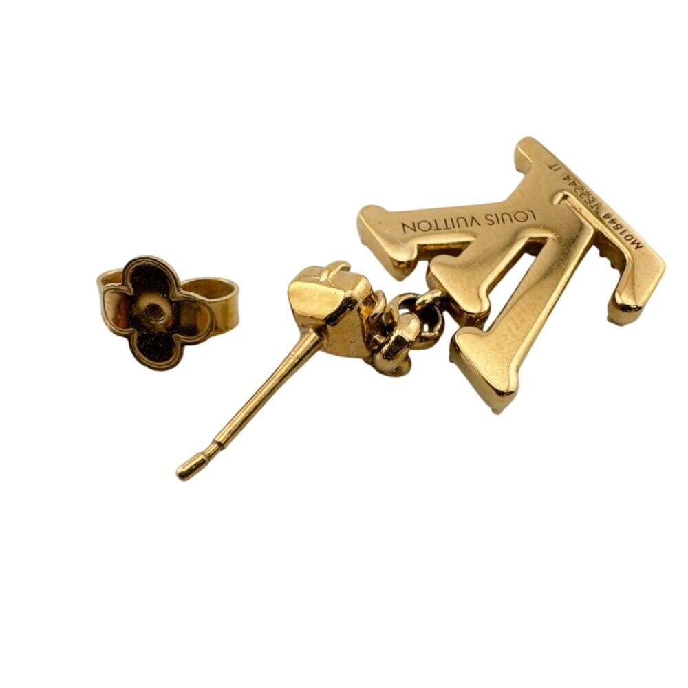 LOUIS VUITTON Gold Earrings - Picture 4 of 8